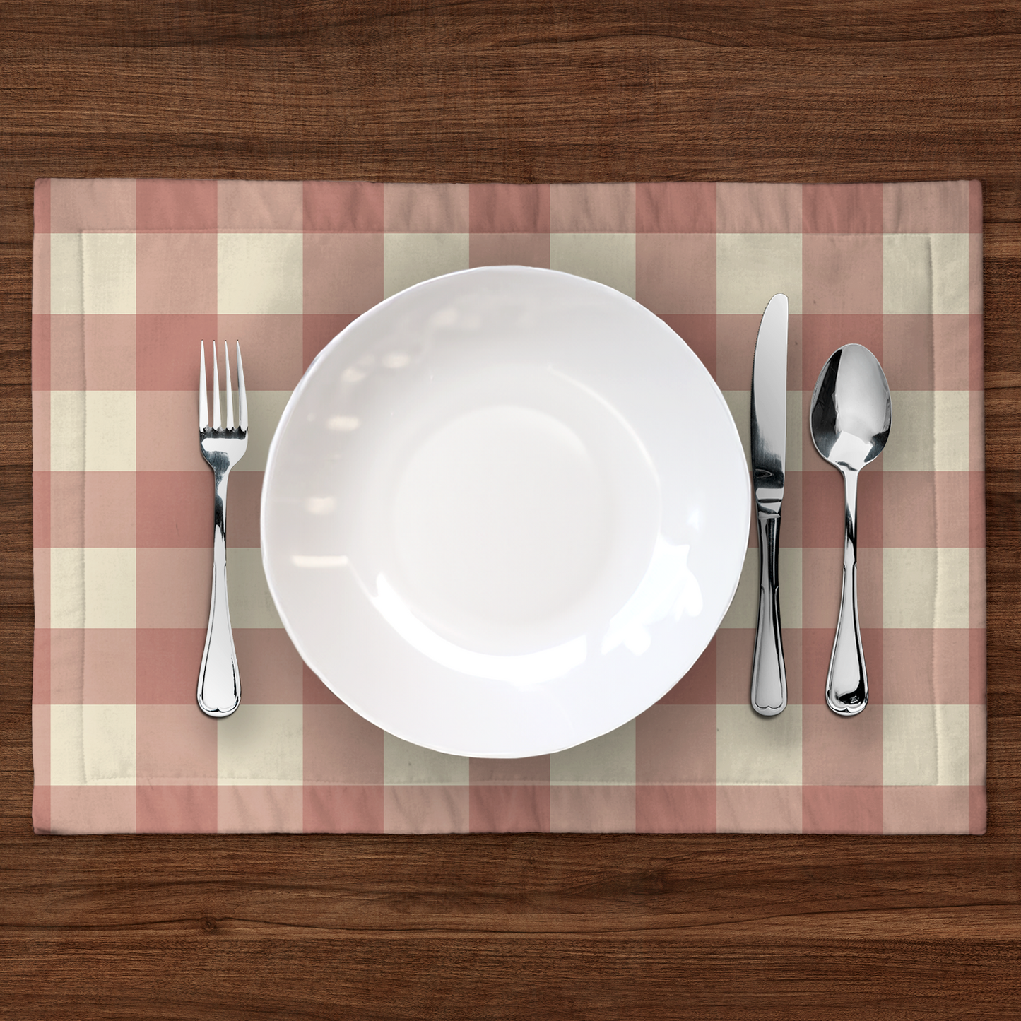 ONE Large Gingham Placemat