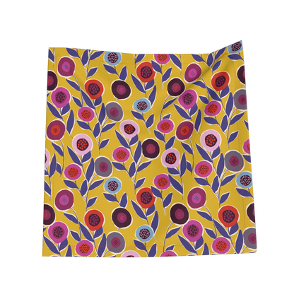 Button Flowers Yellow Oxford Cocktail