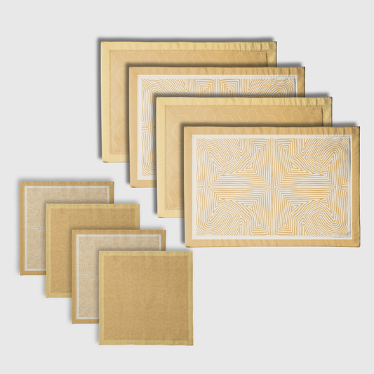 Stay Golden Napkins & Placemats | Set of 8