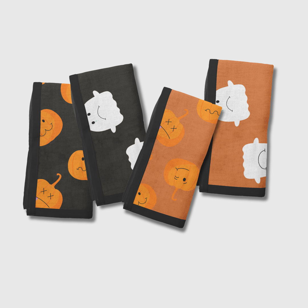 Ghouls & Gourds Napkins | Set of 4