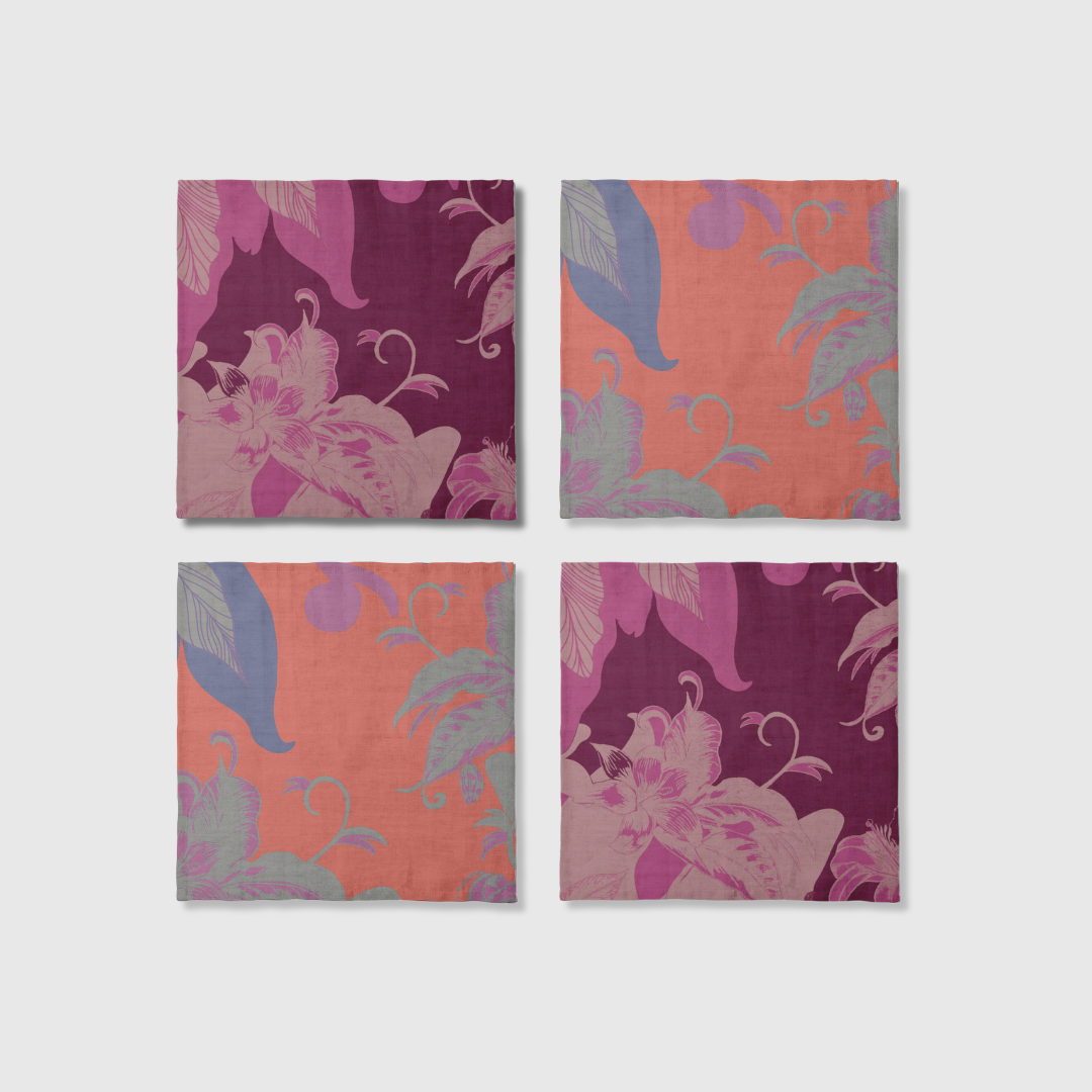 Tropical Pink Napkins | Set of 4