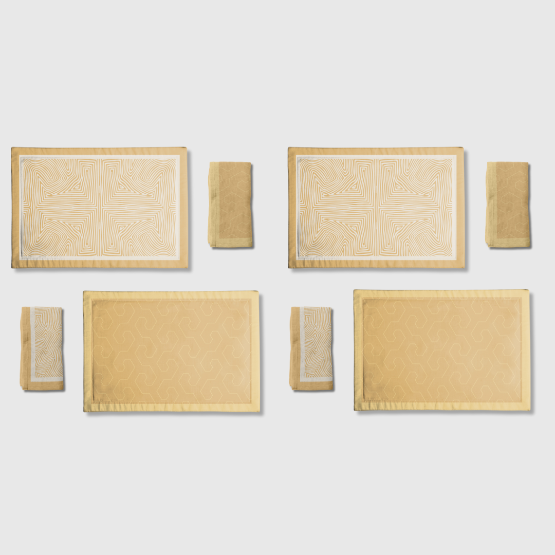 Stay Golden Napkins & Placemats | Set of 8