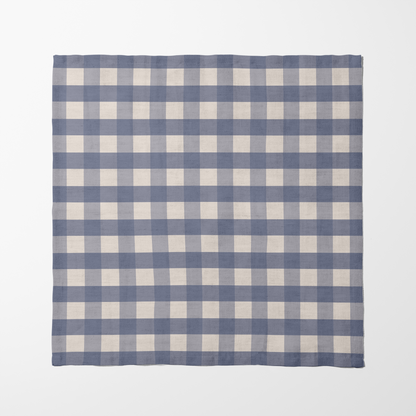 Art Nouveau x Gingham Napkins in Blue | Set of 4