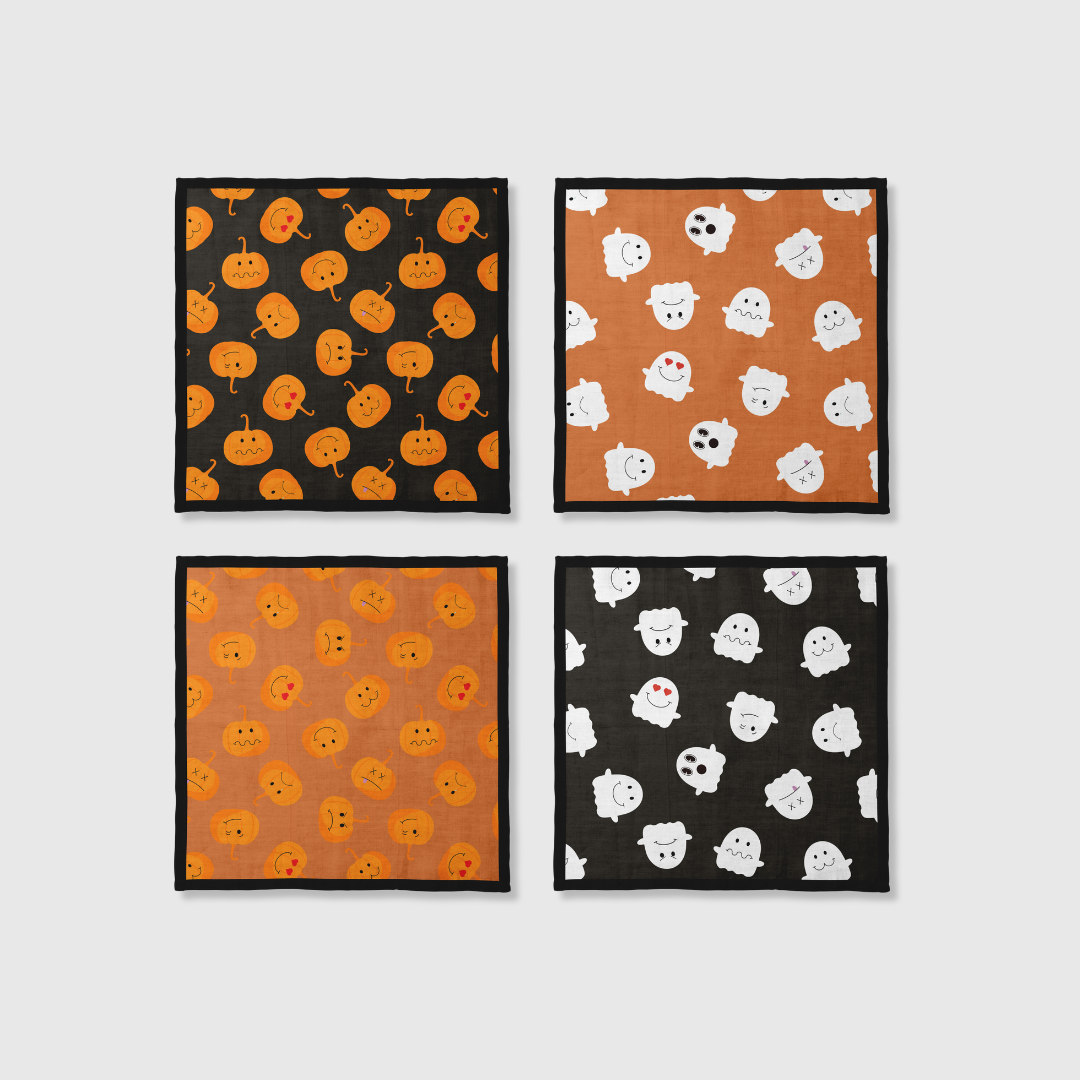 Ghouls & Gourds Napkins | Set of 4