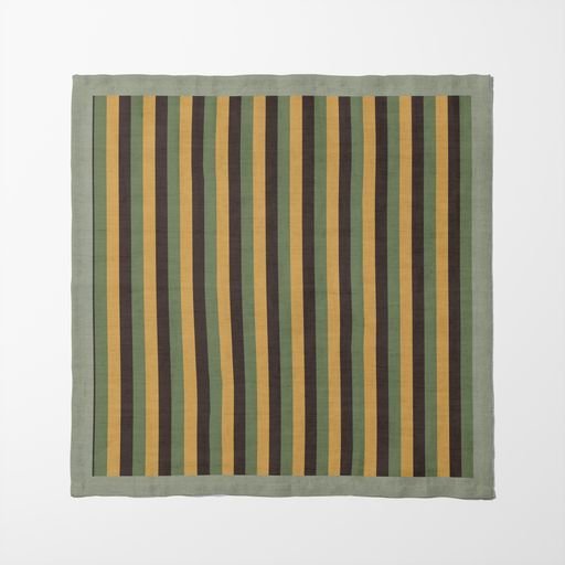 Stripes & Cayena Napkins in Green | Set of 4