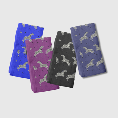 Leaping Zebras Napkins | Set of 8