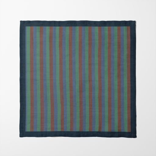 Tropical Cayena & Stripes in Blue | Set of 8