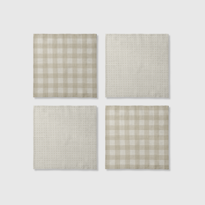 Minimalist Gingham Napkins | Set of 4