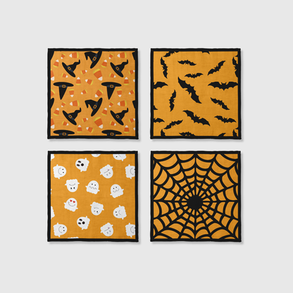 Spooky Napkins in Squash | Set of 4