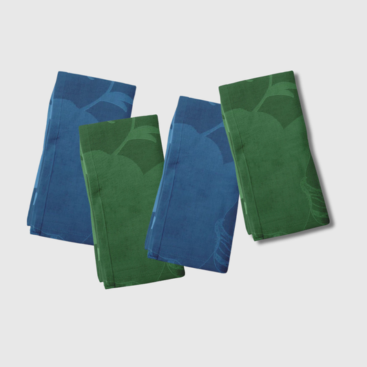 Tropical Blue & Green Napkins | Set of 4