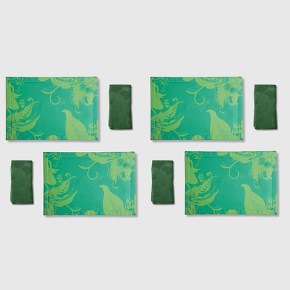 Tropical Green Placemats & Napkins | Set of 8