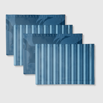 Tropical & Candy Blue Placemats | Set of 4