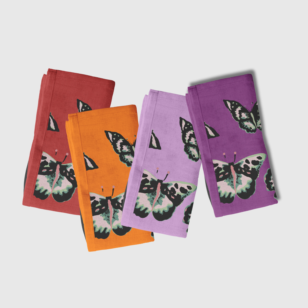 Sweet Butterfly Napkins | Set of 8