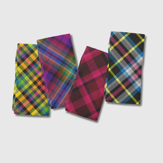 Vibrant Plaid Napkins | Set of 4