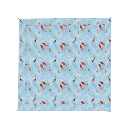 Coral Koi Fish Square Tablecloth