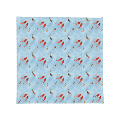 Coral Koi Fish Square Tablecloth