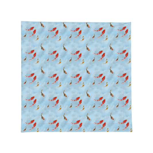 Coral Koi Fish Square Tablecloth