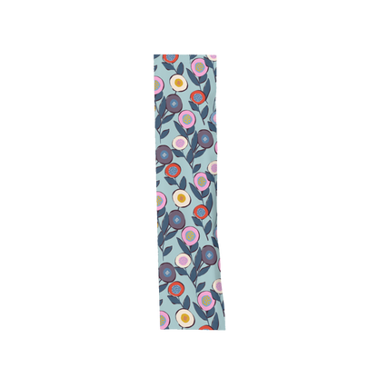TR Button Flowers Blue