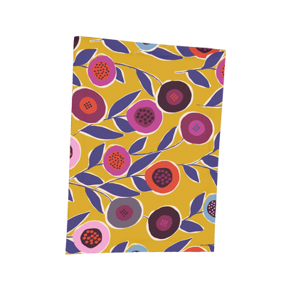 PM Button Flowers Yellow