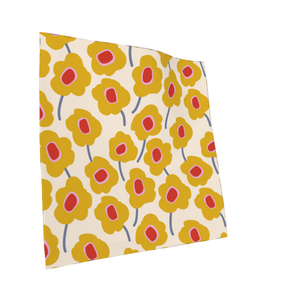 Mod Flowers Yellow Oxford Cocktail